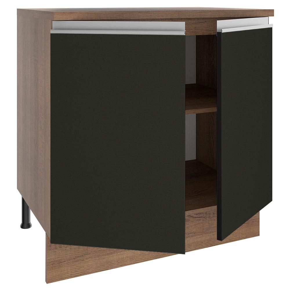 Foto 5 pulgar | Gabinete Bajo Cocina Madesa Glamy 80cm Con Encimera Mn