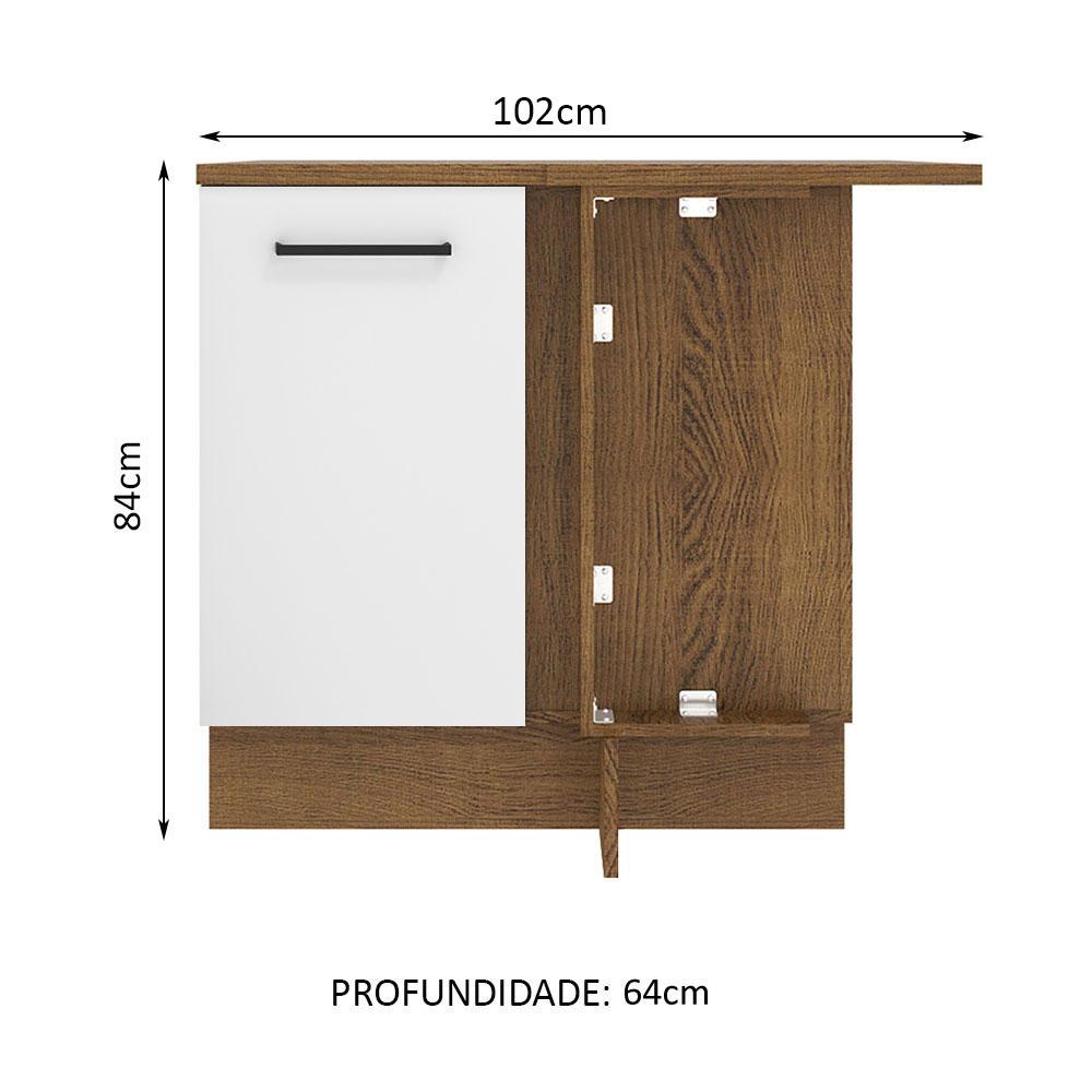 Foto 4 pulgar | Gabinete Bajo Cocina Madesa Agata 102cm Con Encimera Mb