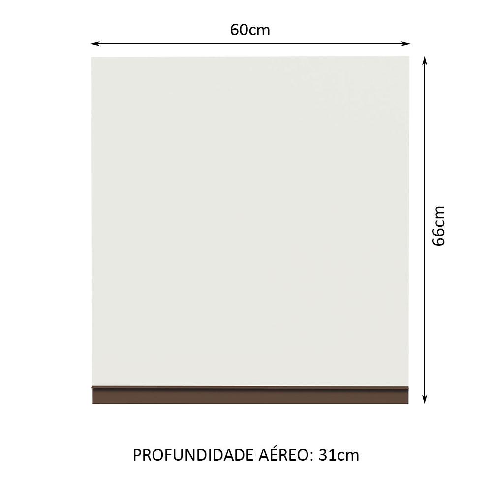 Foto 4 pulgar | Alacena Gabinete Superior Cocina Madesa Reims 60cm Blanco