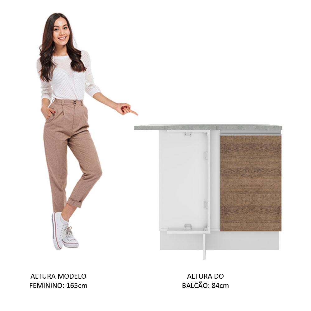 Foto 6 pulgar | Gabinete Bajo Cocina Madesa Glamy 102cm Con Encimera Bm
