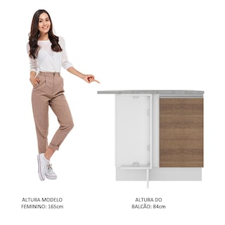 Foto 5 | Gabinete Bajo Cocina Madesa Glamy 102cm Con Encimera Bm