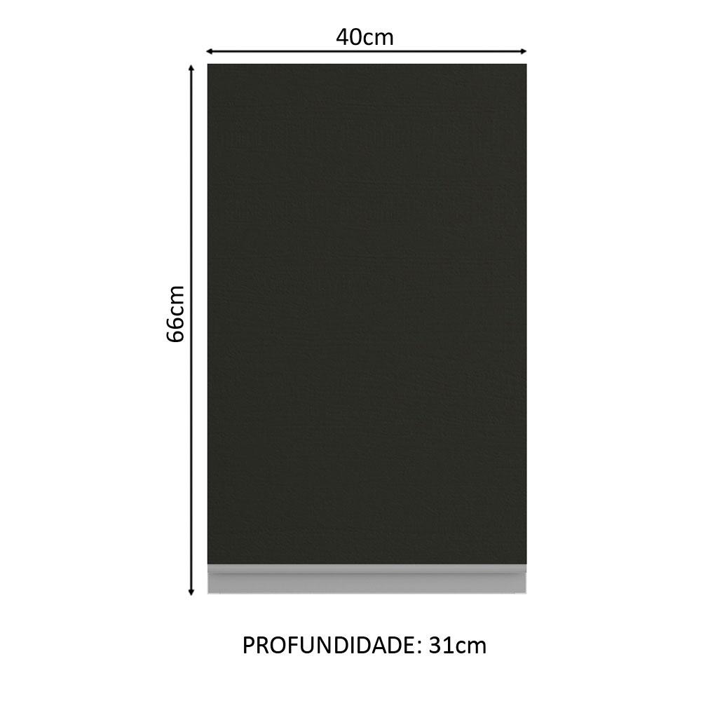 Foto 4 pulgar | Alacena Gabinete Superior Cocina Madesa Glamy 40cm Color Bn
