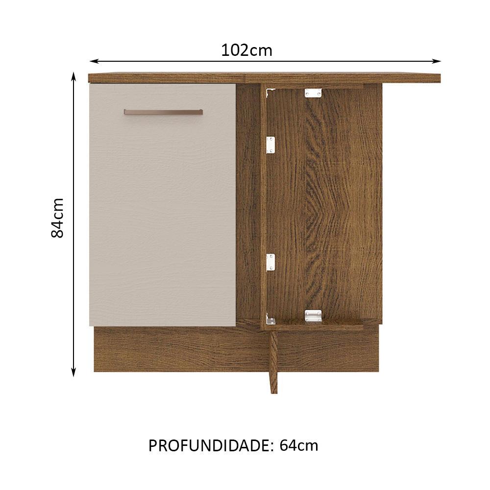 Foto 4 pulgar | Gabinete Bajo Cocina Madesa Agata 102cm Con Encimera Mc