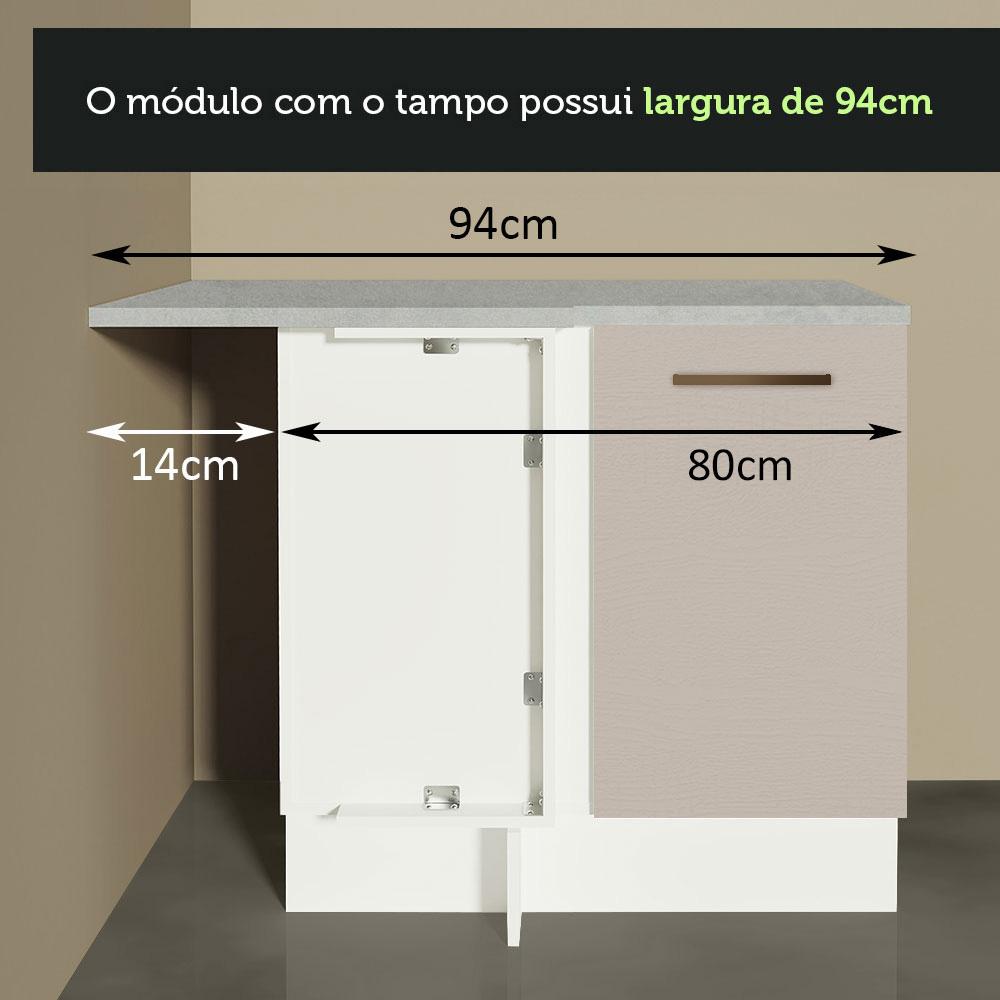 Foto 9 pulgar | Gabinete Bajo Cocina Madesa Agata 102cm Con Encimera Bc
