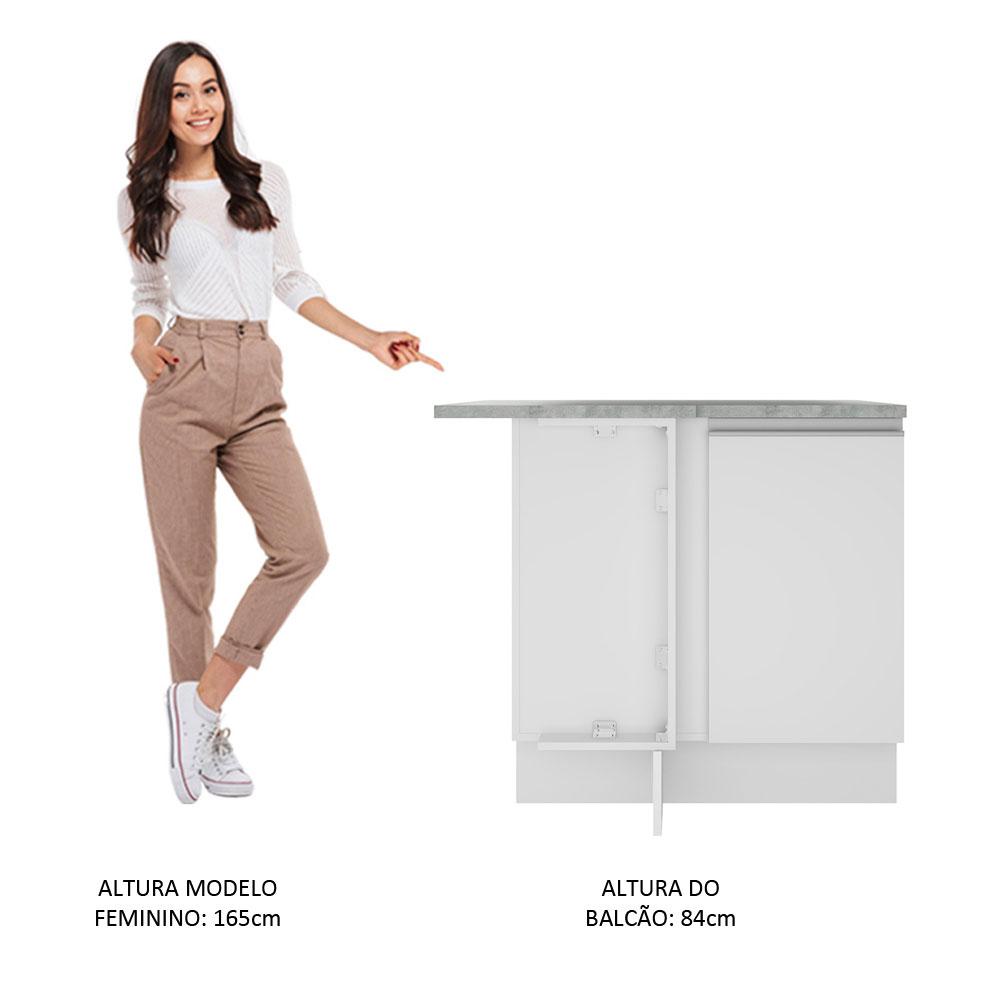 Foto 6 pulgar | Gabinete Bajo Cocina Madesa Agata 102cm Con Encimera Bb 01