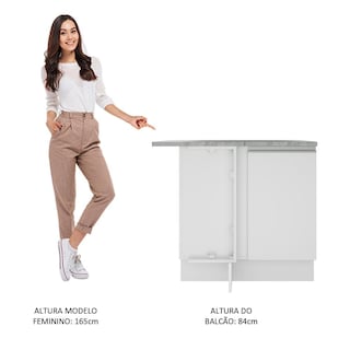 Foto 5 | Gabinete Bajo Cocina Madesa Agata 102cm Con Encimera Bb 01