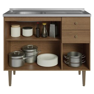 Foto 2 | Alacena Gabinete Bajo Cocina Madesa Gourmet 105 Con Tarja Mm
