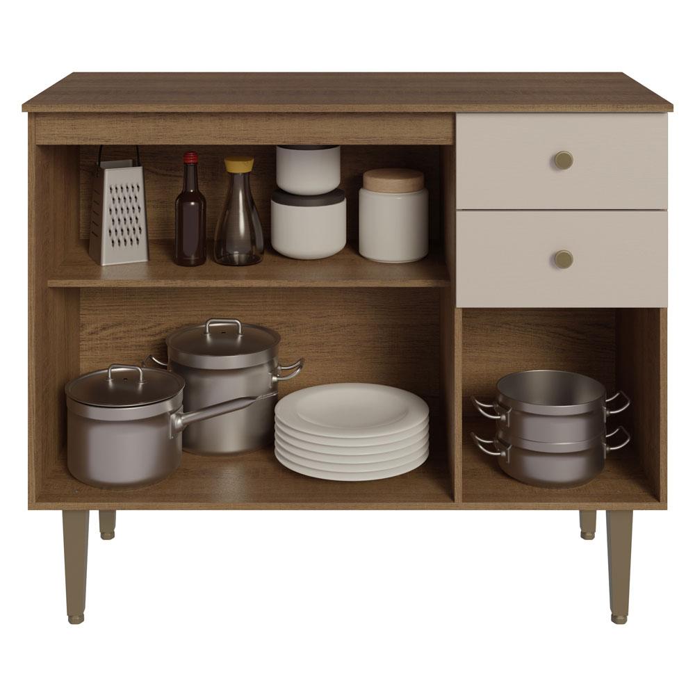 Foto 3 pulgar | Gabinete Bajo Cocina Madesa Gourmet 105cm Con Encimera Mc