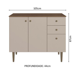 Foto 3 | Gabinete Bajo Cocina Madesa Gourmet 105cm Con Encimera Mc