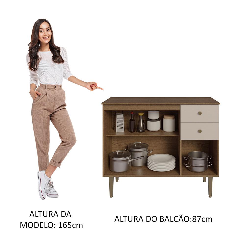 Foto 5 pulgar | Gabinete Bajo Cocina Madesa Gourmet 105cm Con Encimera Mc