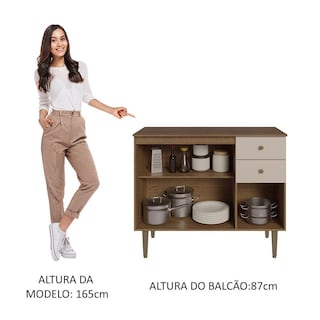 Foto 4 | Gabinete Bajo Cocina Madesa Gourmet 105cm Con Encimera Mc