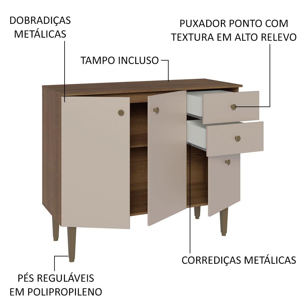 Foto 6 pulgar | Gabinete Bajo Cocina Madesa Gourmet 105cm Con Encimera Mc