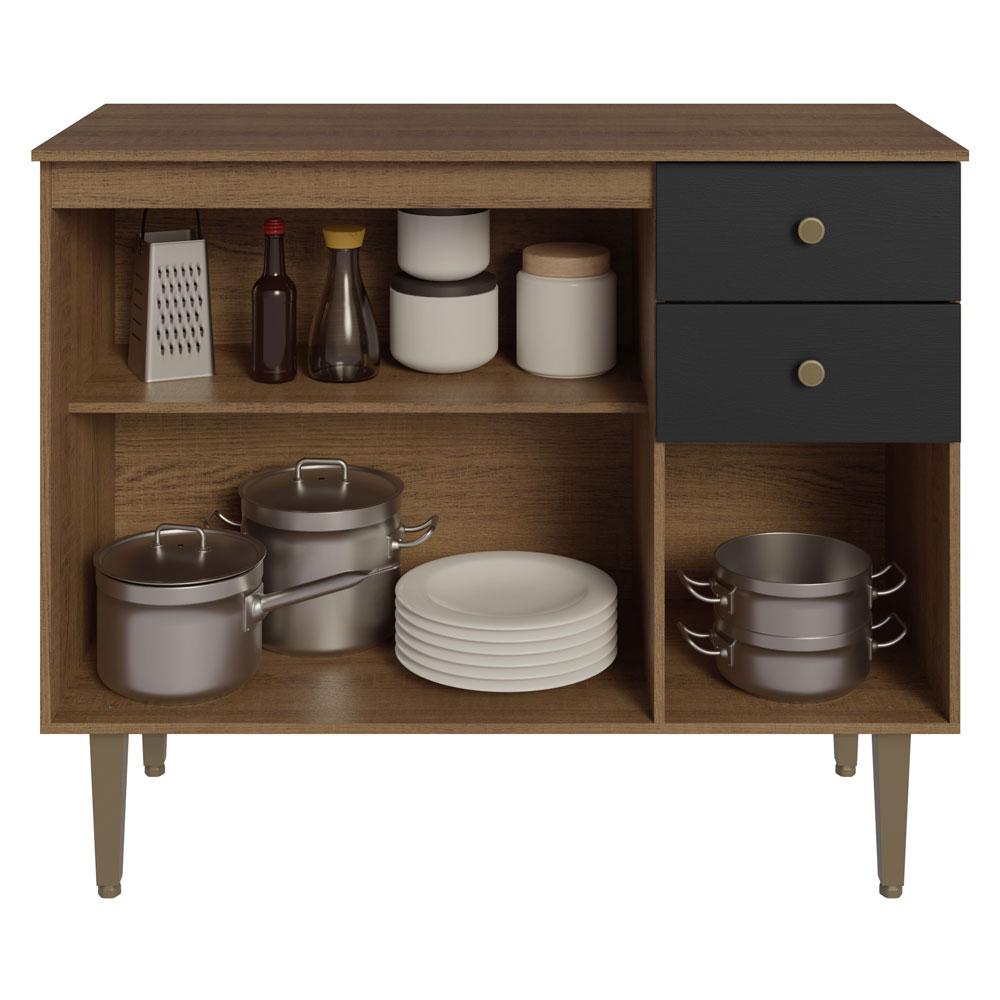 Foto 3 pulgar | Gabinete Bajo Cocina Madesa Gourmet 105cm Con Encimera Mn