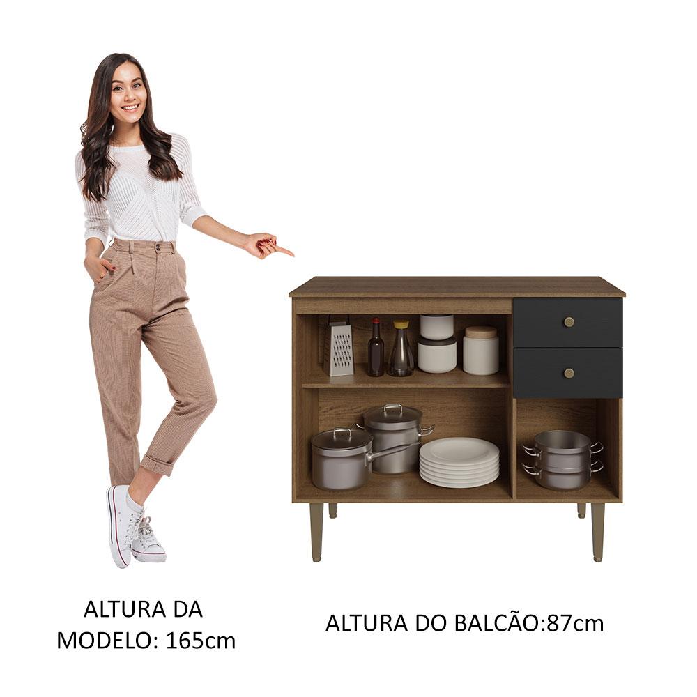 Foto 5 pulgar | Gabinete Bajo Cocina Madesa Gourmet 105cm Con Encimera Mn