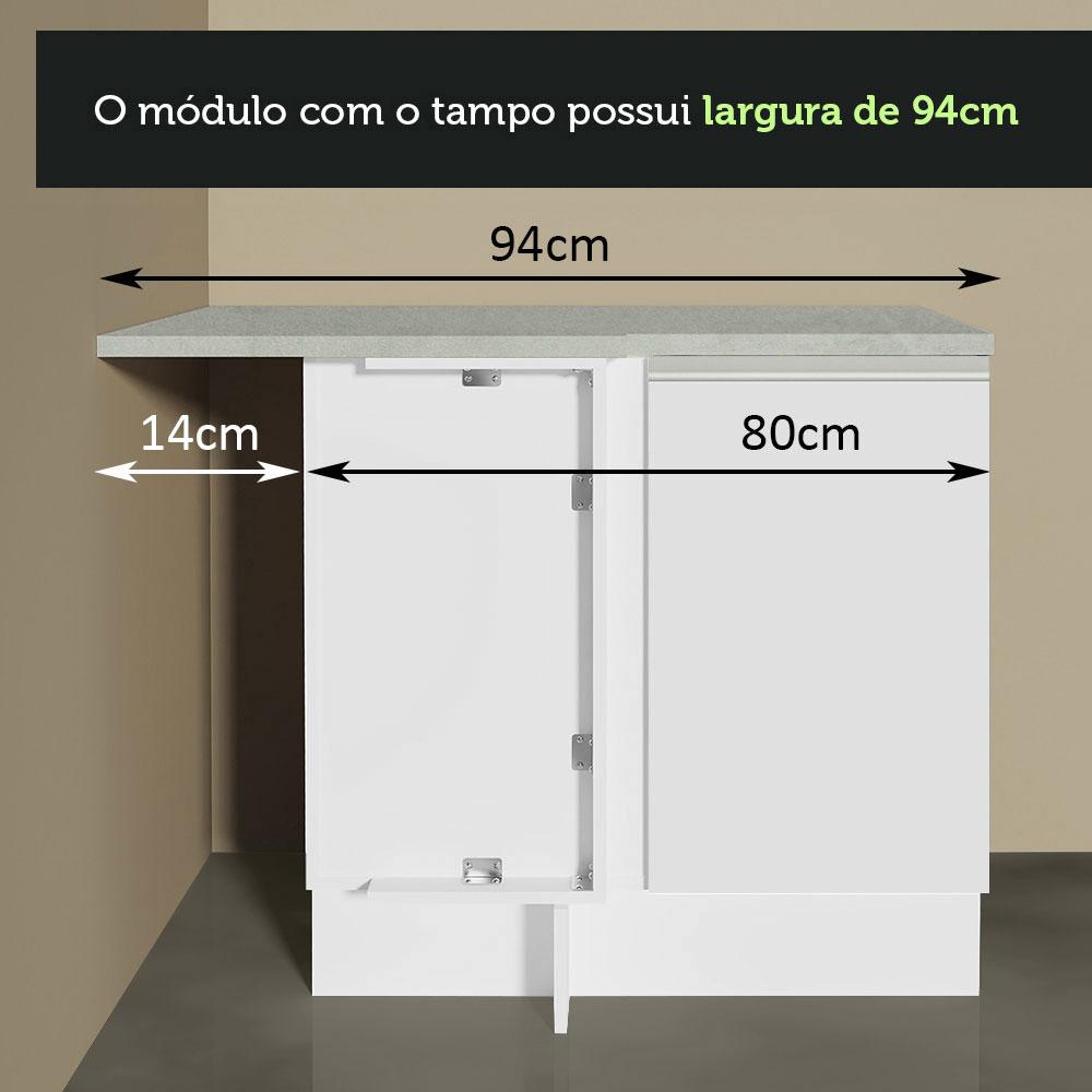 Foto 8 pulgar | Gabinete Bajo Cocina Madesa Glamy 80cm Sin Encimera Bb