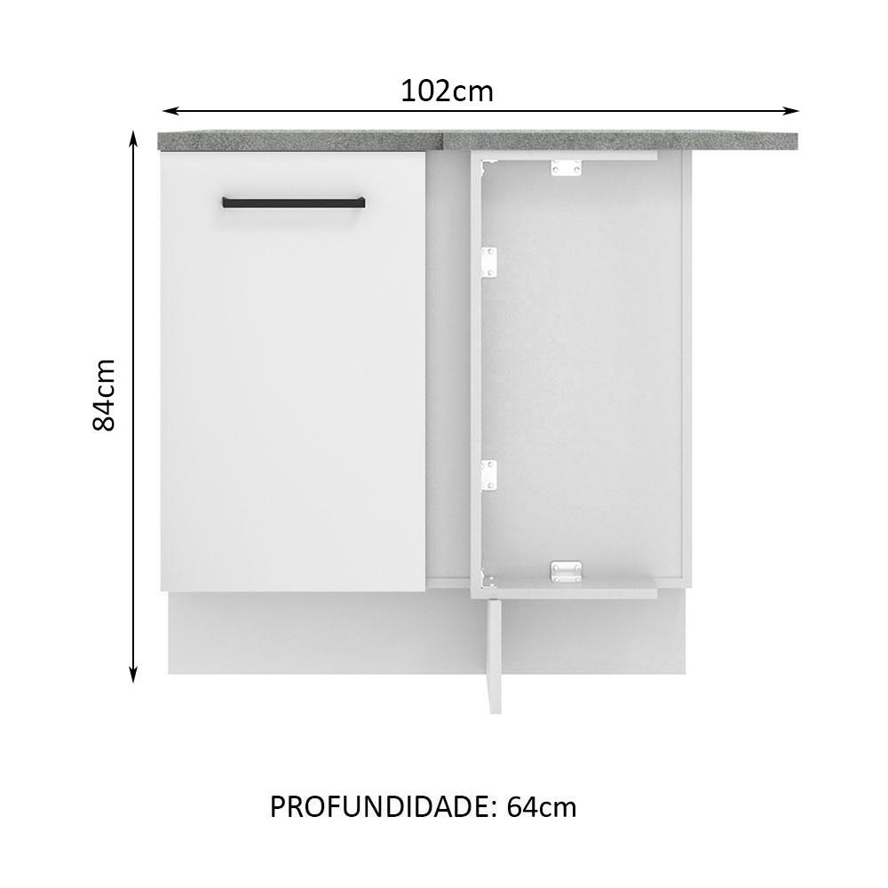 Foto 4 pulgar | Gabinete Bajo Cocina Madesa Agata 102cm Con Encimera Bb