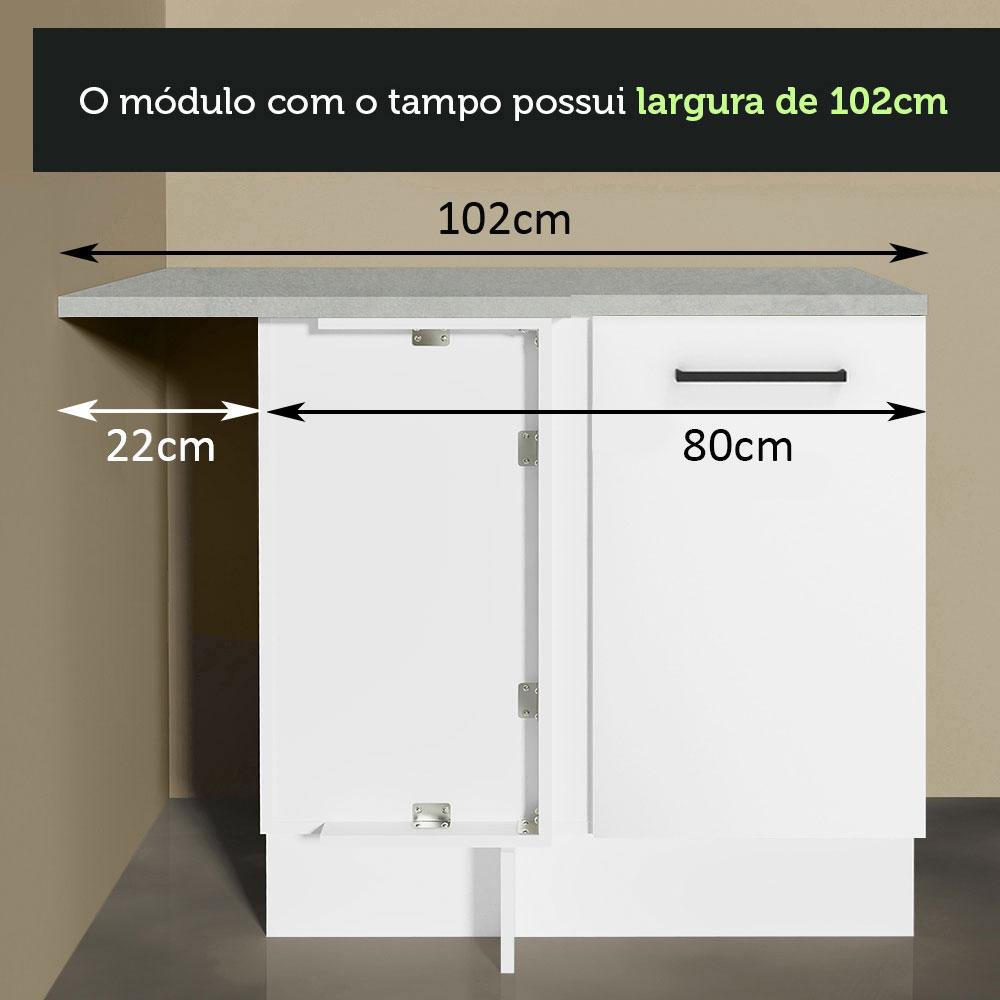 Foto 8 pulgar | Gabinete Bajo Cocina Madesa Agata 102cm Con Encimera Bb
