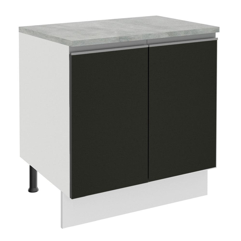 Foto 2 pulgar | Gabinete Bajo Cocina Madesa Glamy 80cm Con Encimera Bn