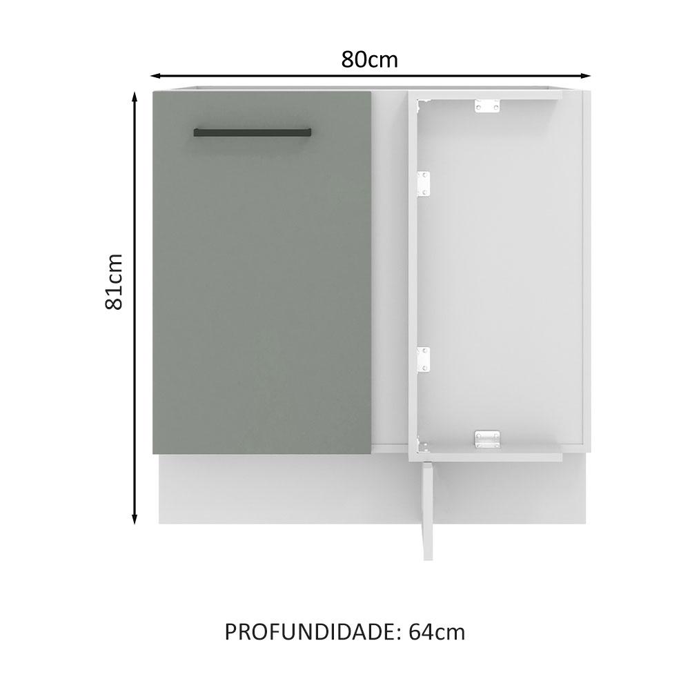 Foto 4 pulgar | Gabinete Bajo Cocina Madesa Agata 80cm Sin Encimera Bg