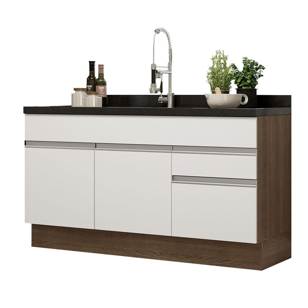Gabinete Bajo Cocina Madesa Glamy 150cm Sin Encimera Mb