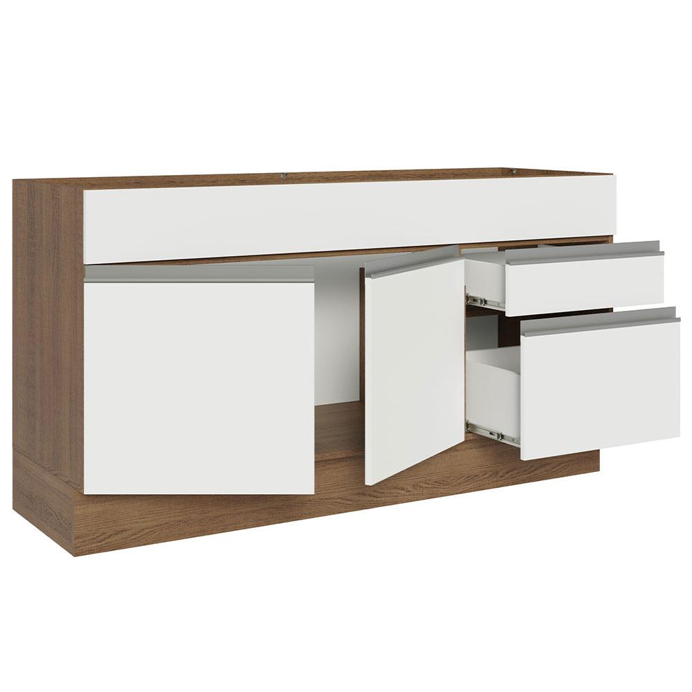 Foto 6 pulgar | Gabinete Bajo Cocina Madesa Glamy 150cm Sin Encimera Mb