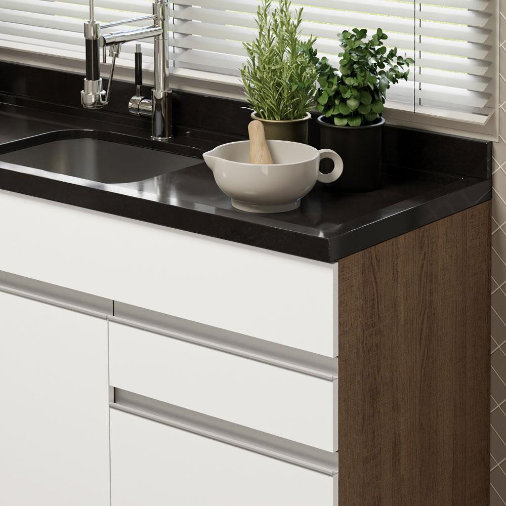 Foto 7 pulgar | Gabinete Bajo Cocina Madesa Glamy 150cm Sin Encimera Mb