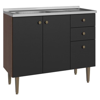 Foto 1 | Alacena Gabinete Bajo Cocina Madesa Gourmet 105 Con Tarja Mn