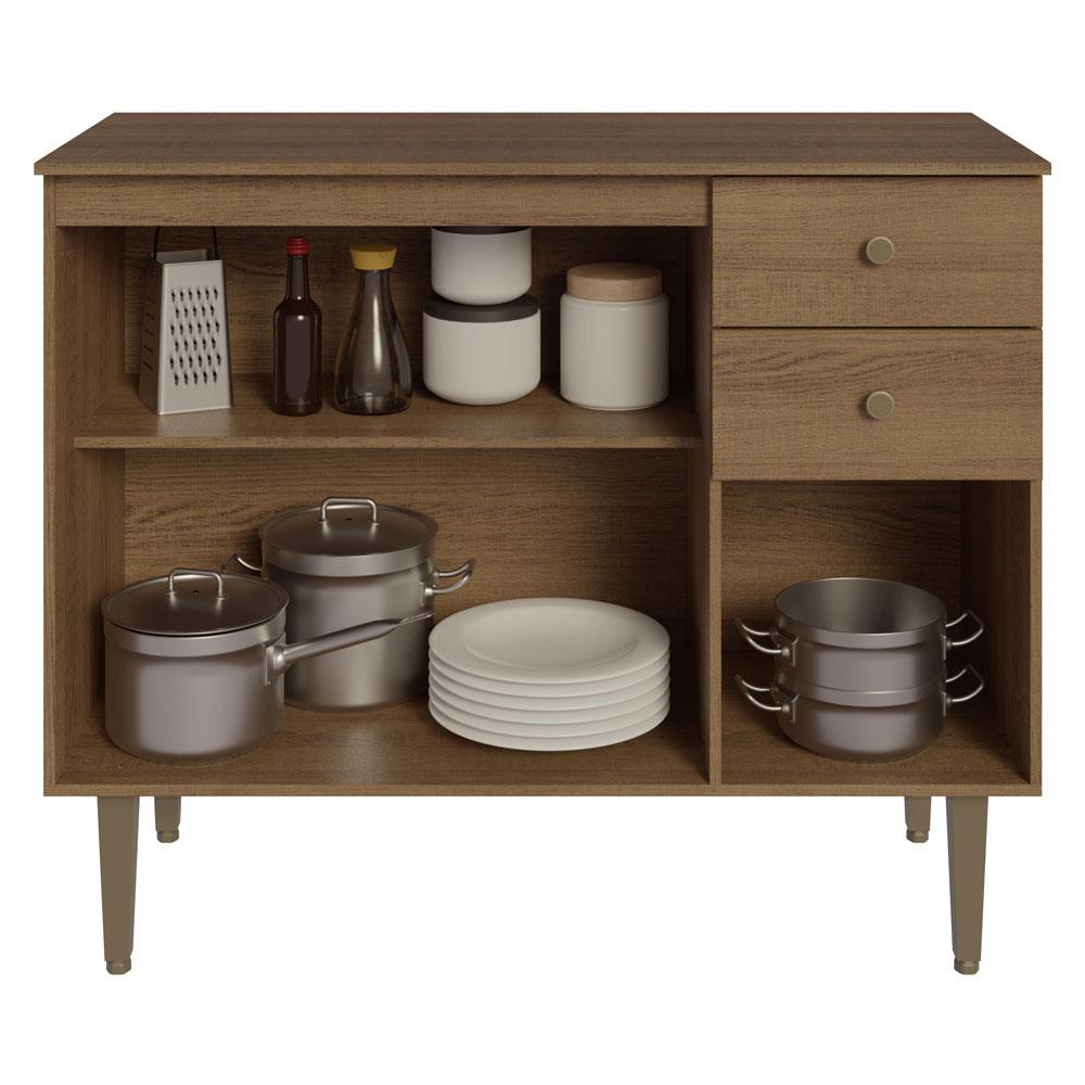 Foto 3 pulgar | Gabinete Bajo Cocina Madesa Gourmet 105cm Con Encimera Mm