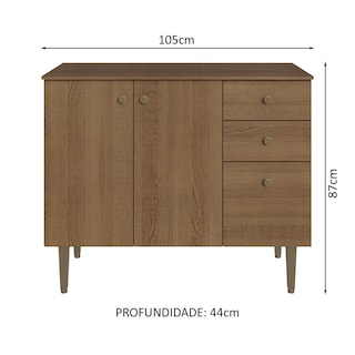 Foto 3 | Gabinete Bajo Cocina Madesa Gourmet 105cm Con Encimera Mm