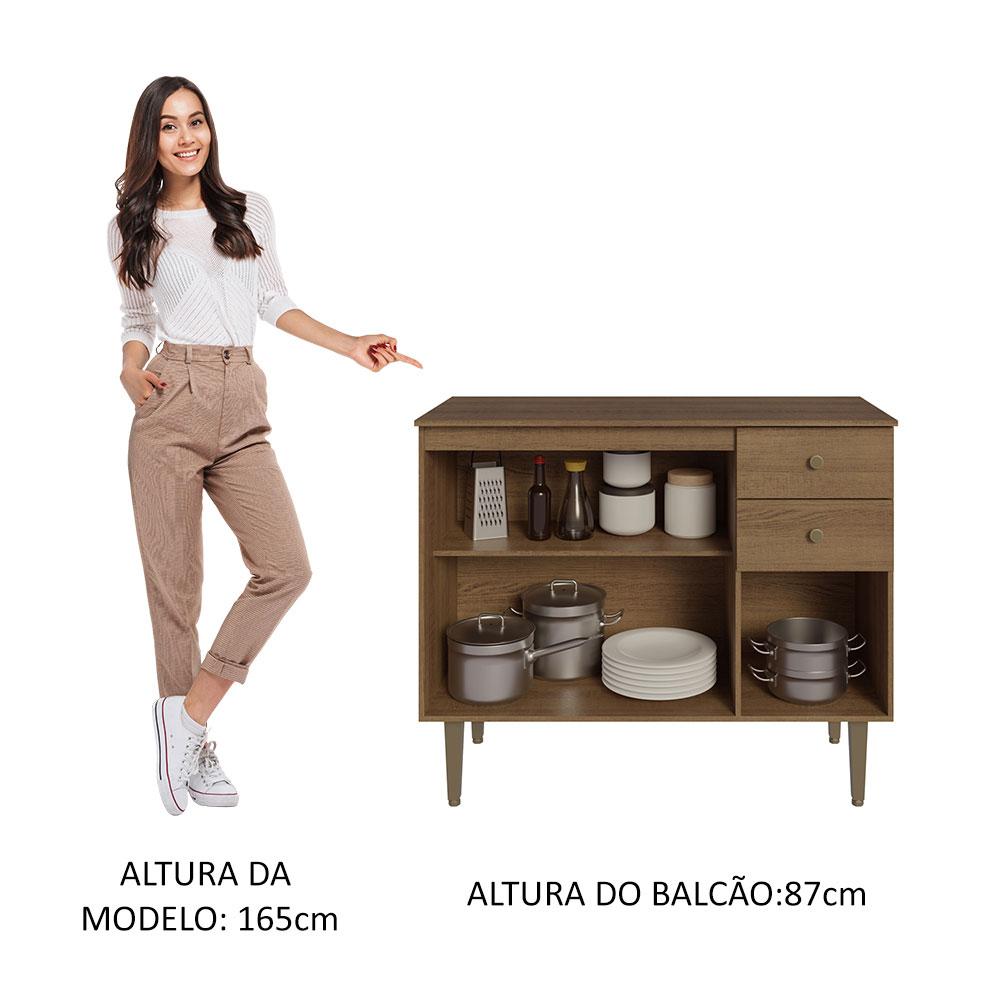 Foto 5 pulgar | Gabinete Bajo Cocina Madesa Gourmet 105cm Con Encimera Mm