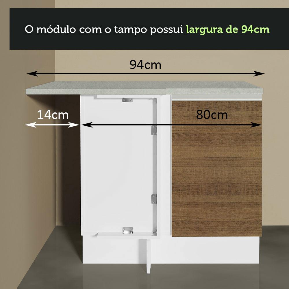 Foto 8 pulgar | Gabinete Bajo Cocina Madesa Glamy 80cm Sin Encimera Bm