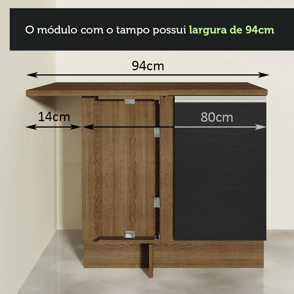 Foto 8 pulgar | Gabinete Bajo Cocina Madesa Glamy 80cm Sin Encimera Mn