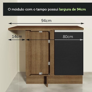 Foto 7 | Gabinete Bajo Cocina Madesa Glamy 80cm Sin Encimera Mn