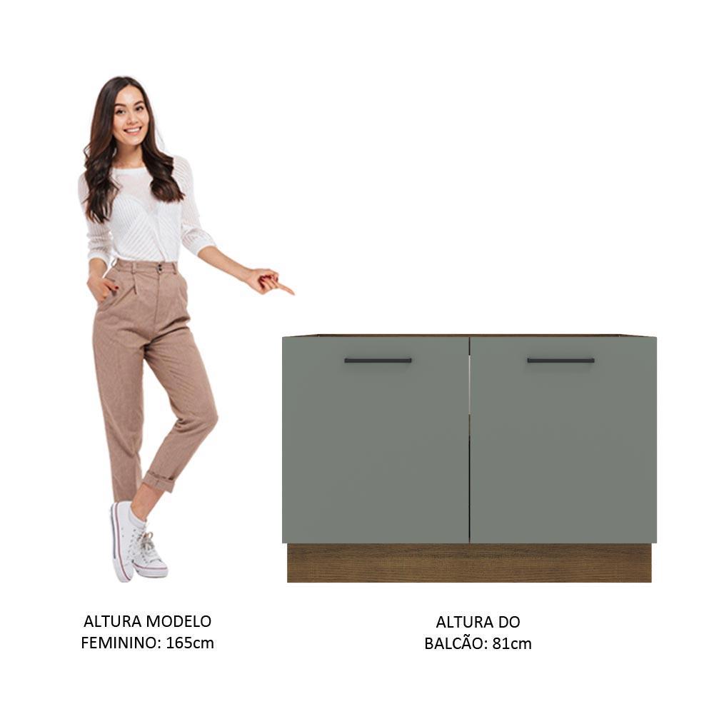 Foto 6 pulgar | Gabinete Bajo Cocina Madesa Agata 120cm Sin Encimera Mg