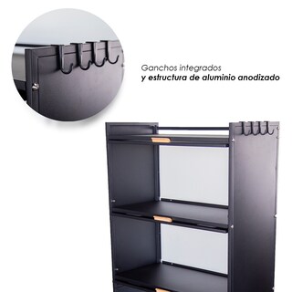 Foto 6 | Ilios Innova | Estante 5 Niveles Con Cajones Y Ganchos