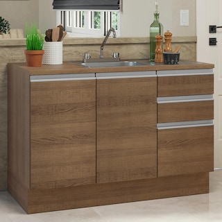 Foto 2 | Gabinete Bajo De Cocina Compacta Madesa Luna Con Tarja Mm