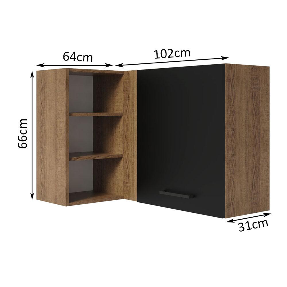 Foto 4 pulgar | Alacena Gabinete Superior Cocina Madesa Agata 166cm Mn