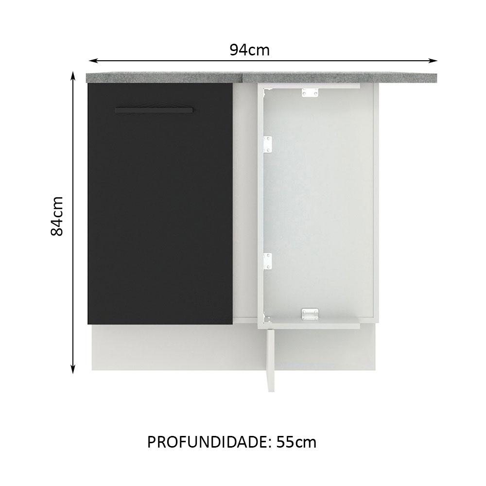 Foto 3 | Gabinete Bajo Cocina Madesa Agata 94cm Con Encimera Bn
