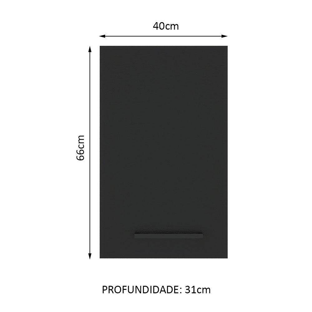 Foto 4 pulgar | Alacena Gabinete Superior Cocina Madesa Agata 40cm Bn