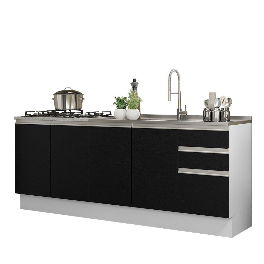 Alacena Gabinete Bajo Cocina Madesa Glamy 200 Sin Tarja Bn