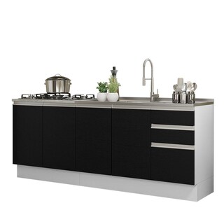 Foto 1 | Alacena Gabinete Bajo Cocina Madesa Glamy 200 Sin Tarja Bn