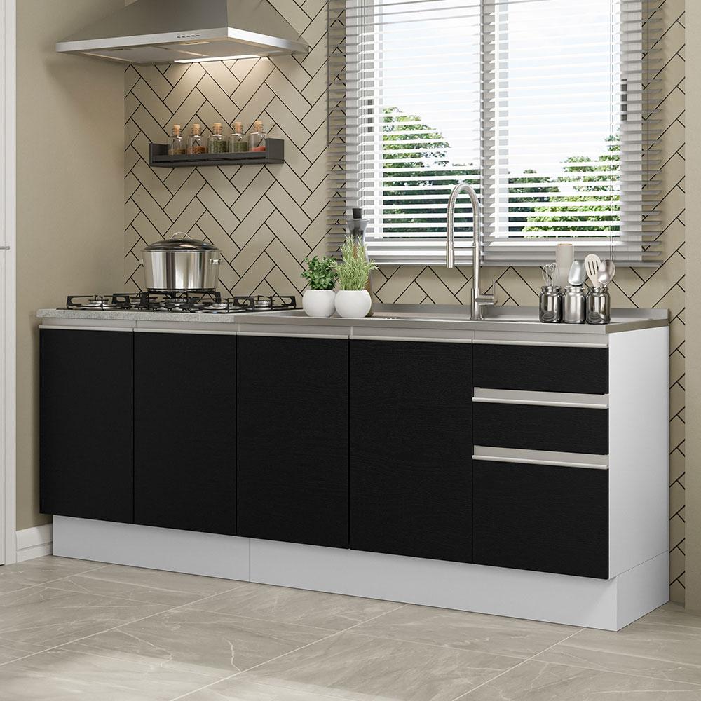Foto 3 pulgar | Alacena Gabinete Bajo Cocina Madesa Glamy 200 Sin Tarja Bn