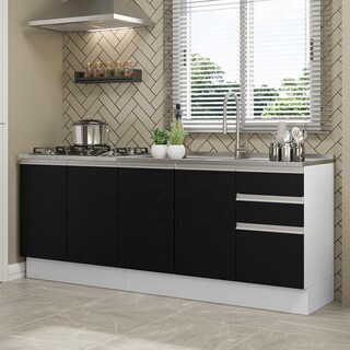 Foto 2 | Alacena Gabinete Bajo Cocina Madesa Glamy 200 Sin Tarja Bn