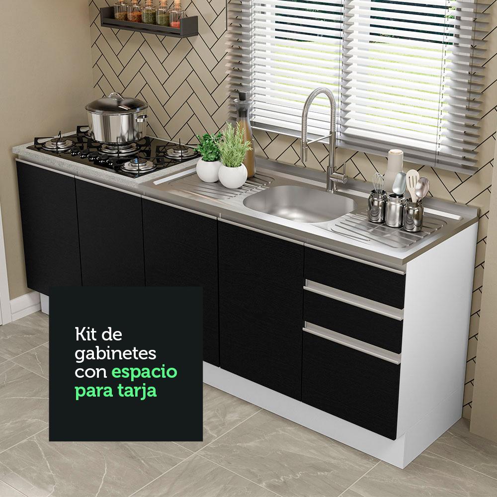Foto 7 pulgar | Alacena Gabinete Bajo Cocina Madesa Glamy 200 Sin Tarja Bn