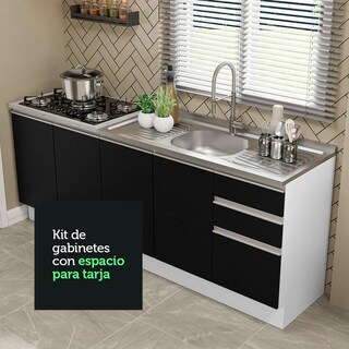 Foto 6 | Alacena Gabinete Bajo Cocina Madesa Glamy 200 Sin Tarja Bn