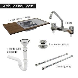 Foto 5 | Gabinete Bajo De Cocina Compacta Madesa Luna Con Tarja Mc