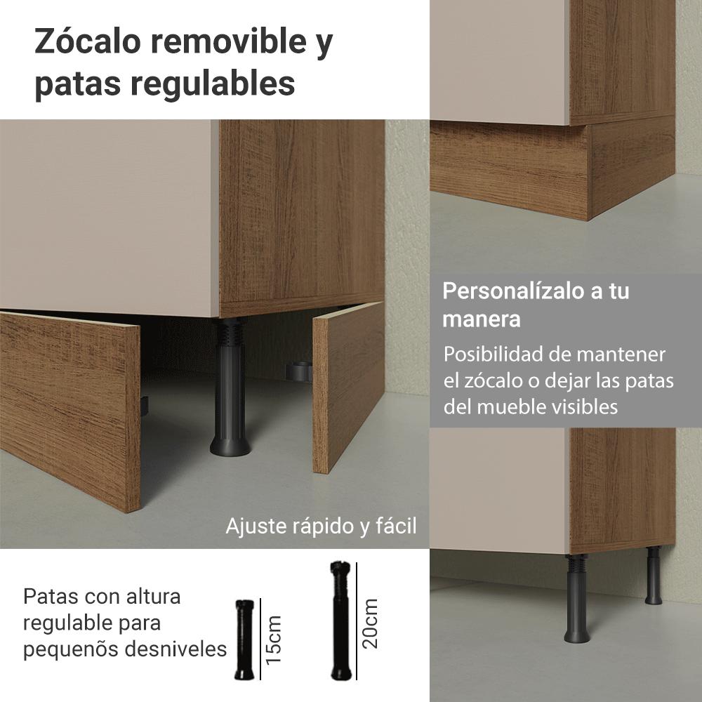 Foto 7 pulgar | Gabinete Bajo De Cocina Compacta Madesa Luna Con Tarja Mc