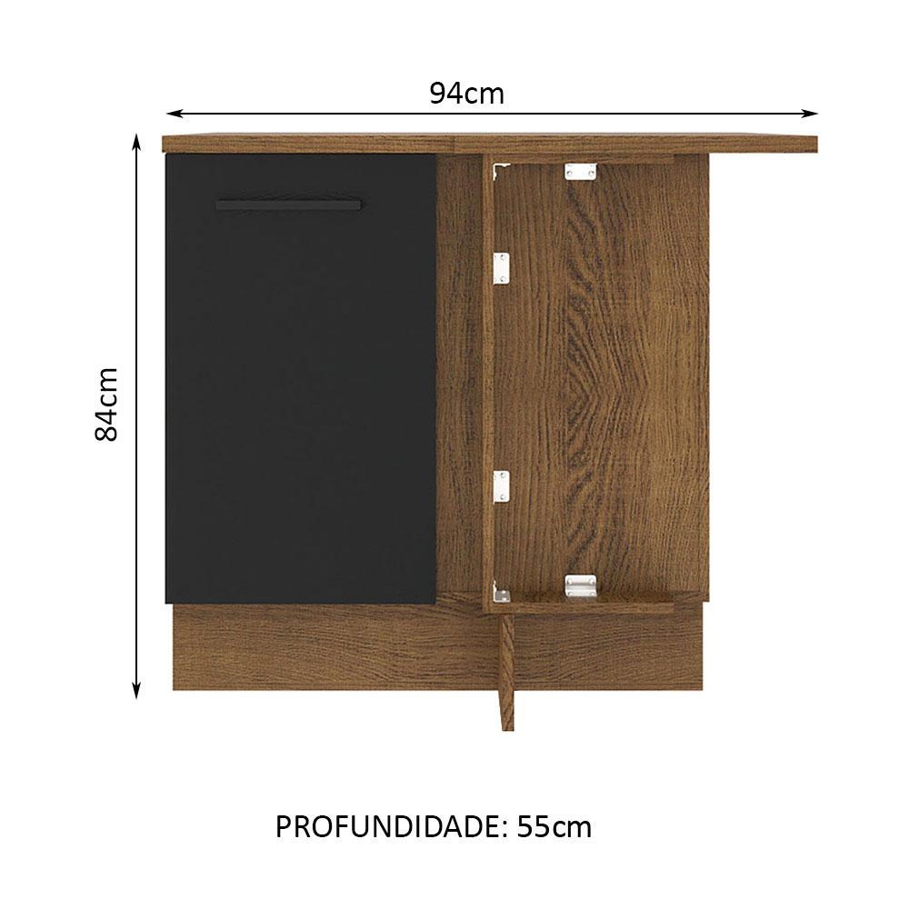 Foto 4 pulgar | Gabinete Bajo Cocina Madesa Agata 94cm Con Encimera Mn