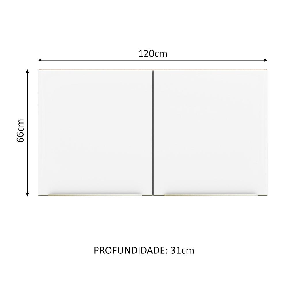 Foto 4 pulgar | Alacena Gabinete Superior Cocina Madesa Lux 120cm Mb