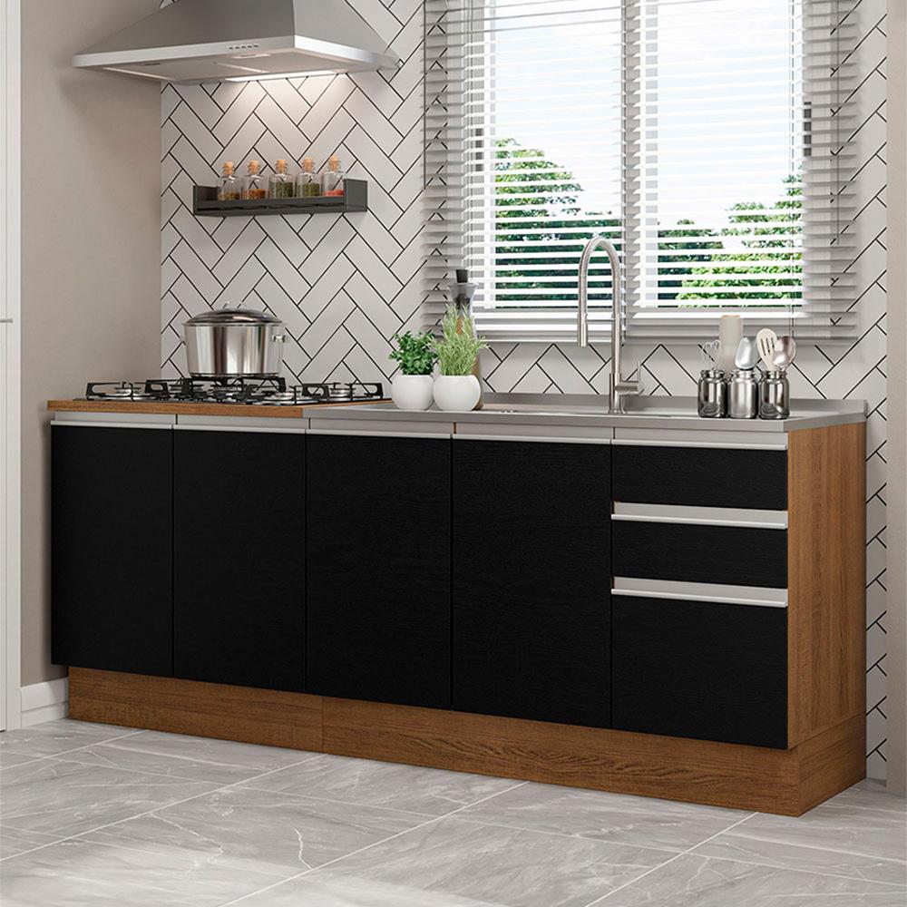 Foto 3 pulgar | Alacena Gabinete Bajo Cocina Madesa Glamy 200 Sin Tarja Mn